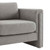 Visible Boucle Fabric Armchair - Light Gray EEI-6374-LGR