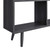 Transmit 7 Shelf Wood Grain Bookcase - Charcoal EEI-2529-CHA