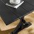 Windchime 71" Wood Dining Table - Black EEI-4579-BLK