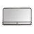 24" X 4" X 14" Gunmetal Metal Mirror With Shelf (321297)