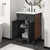 Steamforge 24" Bathroom Vanity - White Black EEI-6413-WHI-BLK