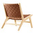 Saorise Wood Accent Lounge Chair - Natural Brown EEI-6542-NAT-BRN