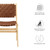 Saorise Wood Dining Side Chair - Set Of 2 - Natural Brown EEI-6544-NAT-BRN