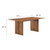 Amistad 72" Wood Dining Table And Bench Set - Walnut EEI-6559-WAL