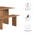 Amistad 60" Wood Dining Table And Bench Set - Walnut EEI-6690-WAL