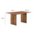 Amistad 60" Wood Dining Table And Bench Set - Walnut EEI-6690-WAL