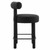 Toulouse Boucle Fabric Counter Stool - Set Of 2 - Black Black EEI-6707-BLK-BLK