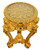 Golden Diamond Pedestal Side Table (12024970)