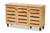 Gisela Modern and Contemporary Oak Brown Finished Wood 3-Door Shoe Storage Cabinet SC865513M-Wotan Oak