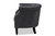 Renessa Classic and Traditional Grey Velvet Fabric Upholstered and Dark Brown Finished Wood Armchair ZQ-13-Velvet Grey-Chair