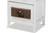 Fanning Modern and Contemporary Two-Tone White and Walnut Brown Finished Wood 3-Drawer Storage Unit FZC190719-White/Brown-Cabinet