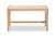 Danyl Mid-Century Modern Oak Brown Finished Wood and Rattan Accent Bench SK9127-Oak/Rattan-Bench