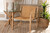 Delaney Mid-Century Modern Oak Brown Finished Wood and Hemp Accent Chair SK9143-Oak-CC