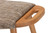 Banner Mid-Century Modern Light Brown Fabric Upholstered and Oak Brown Finished Wood Accent Bench SF9120-Upholstered Oak-Bench