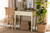 Mahler Classic and Traditional White Finished Wood 1-Drawer Console Table FZDR19084-White-Console Table