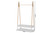 Raylyn Modern and Contemporary Two-Tone White and Oak brown Finished Wood Freestanding Coat Hanger FMA-0298-Coat Hanger