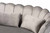 Genia Contemporary Glam and Luxe Grey Velvet Fabric Upholstered and Gold Metal Sofa DC-02T-Shiny Velvet Light Grey-Sofa