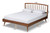 Paton Mid-Century Modern Walnut Brown Finished Wood King Size Platform Bed MG0020-5S-Walnut-King