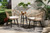 Aimon Modern and Contemporary Beige Fabric Upholstered and Brown Synthetic Rattan 3-Piece Patio Set L20-MSTO-147-Faux Rattan Brown/White-3PC Set