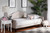 Milligan Modern And Contemporary Beige Fabric Upholstered And Dark Brown Finished Wood Full Size Daybed Milligan-Beige-Daybed-Full
