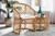 Orchard Modern Bohemian White Fabric Upholstered And Natural Brown Rattan Dining Chair Orchard-Rattan-DC