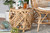 Saranna Modern Bohemian Natural Brown Finished Rattan End Table RT011-Rattan-ET