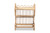 Liora Modern Bohemian Natural Brown Finished Rattan 2-Tier Display Shelf RBS009-Rattan-Shelf