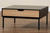 Haben Modern And Contemporary Two-Tone Oak Brown And Black Finished Wood Coffee Table LCF20182-Black/Tan-CT