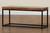 Bardot Modern Industrial Walnut Brown Finished Wood And Black Metal Accent Bench LCF20256B-Wood/Metal-Bench