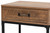 Norwood Modern Industrial Walnut Brown Finished Wood And Black Metal 1-Drawer End Table NL150501-Metal/Wood End Table