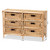 Dariana Modern Bohemian Natural Brown Rattan 6-Drawer Storage Cabinet RBS018-Rattan-6DW-Cabinet