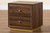 Cormac Mid-Century Modern Transitional Walnut Brown Finished Wood And Gold Metal 2-Drawer Nightstand LV28ST28240-Walnut-NS
