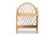 Hammond Modern Bohemian Natural Brown Rattan 2-Tier Display Shelf RBS016-Rattan-Shelf