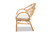 Benicia Modern Bohemian Natural Brown Rattan Dining Chair DC818-Rattan-DC