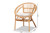 Adrina Modern Bohemian Natural Brown Rattan Dining Chair DC810-Rattan-DC