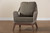 Jennifer Mid-Century Transitional Grey Woven Rope Mahogany Accent Chair Jennifer-Grey-CC