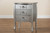 Eliya Classic And Traditional Brushed Silver Finished Wood 3-Drawer Storage Cabinet JY18B017-Silver-3DW-Cabinet