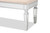 Hedia Contemporary Glam And Luxe Beige Fabric Upholstered And Silver Finished Wood Accent Bench JY20B217L-Beige-Bench