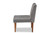 Stewart Mid-Century Modern Grey Velvet Upholstered and Walnut Brown Finished Wood Dining Chair BBT8062-Grey Velvet/Walnut-CC