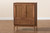 Ramiel Mid-Century Modern Ash Walnut Finished Wood and Rattan 1-Drawer Sideboard MG9005-Ash Walnut/Rattan-Sideboard