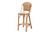 Neola Modern Bohemian Natural Rattan Bar Stool 12736-Rattan-BS