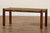 Hermes Mid-Century Modern Transitional Natural Seagrass and Mahogany Wood Bench DC9052-Wood-Bench