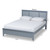 Adela Modern And Contemporary Grey Finished Wood Twin Size Platform Bed Adela-Gray-Twin