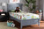 Adela Modern And Contemporary Grey Finished Wood Twin Size Platform Bed Adela-Gray-Twin