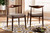 Aeron Mid-Century Modern Light Gray Fabric Upholstered Walnut Finished Wood Dining Chair Set Of 2 Aeron-Light Grey/Walnut-DC