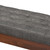 Alona Mid-Century Modern Medium Grey Fabric Upholstered Wood Dining Bench Alona-Medium Oak/Medium Grey-Bench