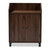 Rossin Modern And Contemporary Walnut Brown Finished 2-Door Wood Entryway Shoe Storage Cabinet With Open Shelf ATSC1614-Columbia-Shoe Cabinet