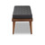 Linus Mid-Century Modern Dark Grey Fabric Upholstered And Button Tufted Wood Bench BBT5363-Dark Grey-Bench