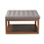 Alvere Modern And Contemporary Grey Fabric Upholstered Walnut Finished Cocktail Ottoman BBT5365-Grey/Walnut-Otto