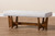 Theo Mid-Century Modern Greyish Beige Fabric Upholstered Walnut Finished Bench BBT5368-Greyish Beige/Walnut-Bench